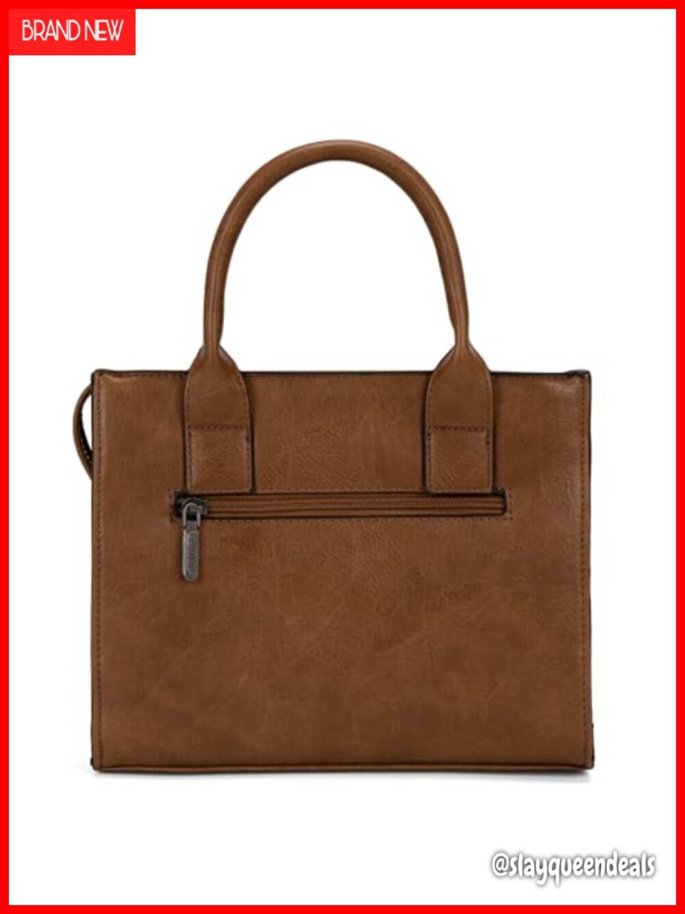 Women's Western Whipstitch Tote Bag with Crossbody Strap - Picture 5 of 6